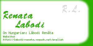renata labodi business card