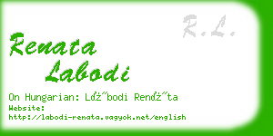 renata labodi business card